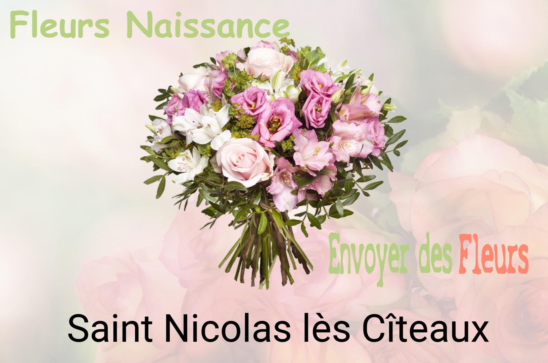 Bouquet de fleurs de naissance livré à Saint-Nicolas-lès-Cîteaux